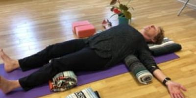 People Plus restorative yoga with Leslie Ballin